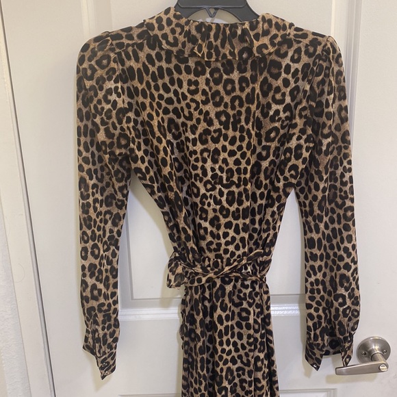 Michael Kors Leopard Print Wrap Dress XS - Picture 5 of 5